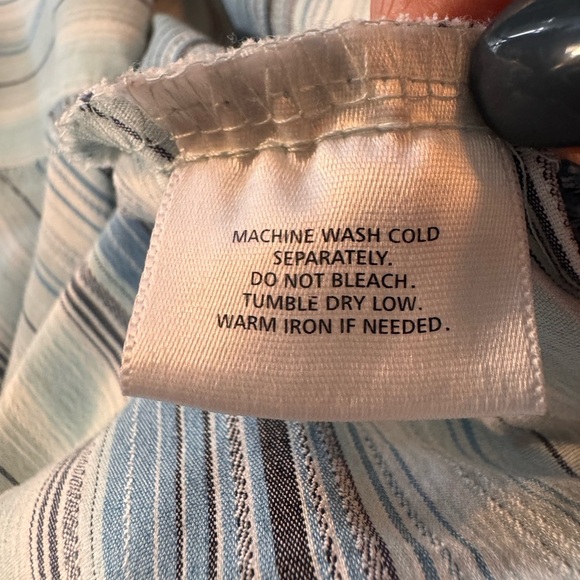 Apostrophe Multicolor Striped Women’s Shirt -large petite - Picture 4 of 7